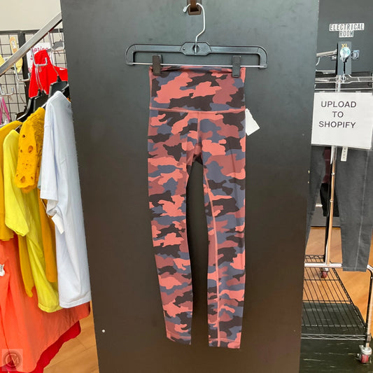 Athletic Leggings By Lululemon In Camouflage Print, Size: 0