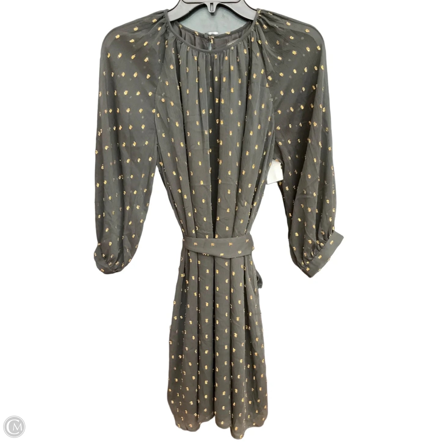 Dress Party Short By Ann Taylor In Black & Gold, Size: Mp