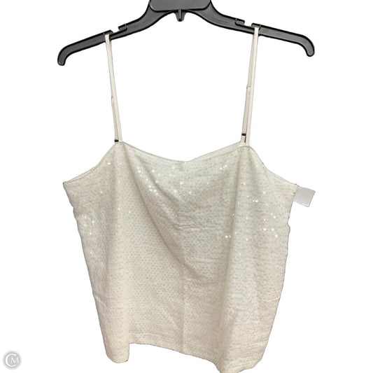 Top Sleeveless By Loft In White, Size: Xl