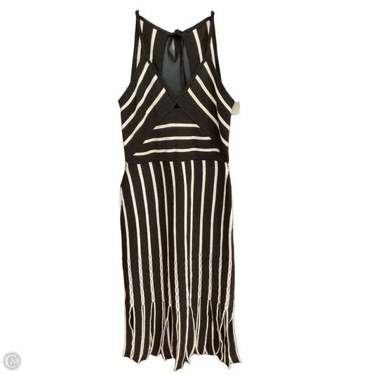 Dress Casual Midi By White House Black Market In Black & White, Size: S