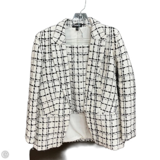 Top 2pc Long Sleeve By Express In Black & White, Size: S