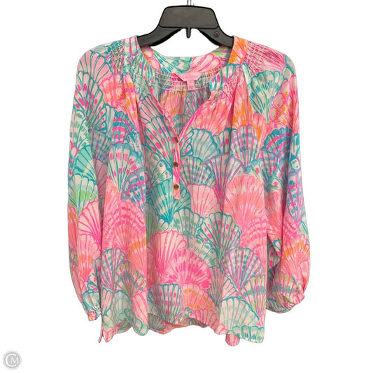 Top Long Sleeve Designer By Lilly Pulitzer In Multi-colored, Size: Xl