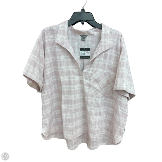 Top Short Sleeve By Eddie Bauer In Pink, Size: 2x