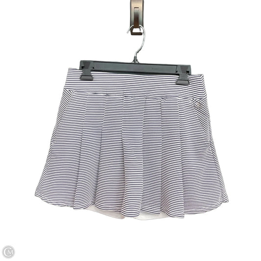 Athletic Skort By Izod In Striped Pattern, Size: M