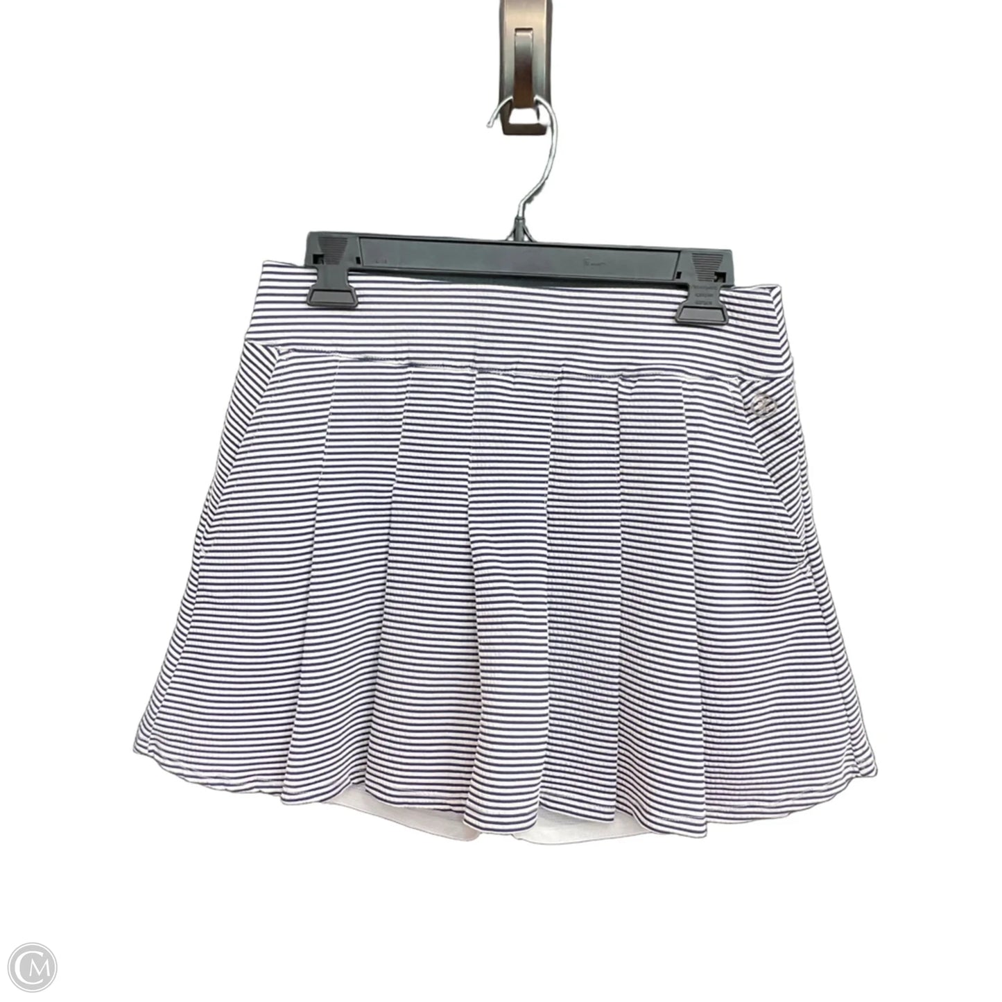 Athletic Skort By Izod In Striped Pattern, Size: M