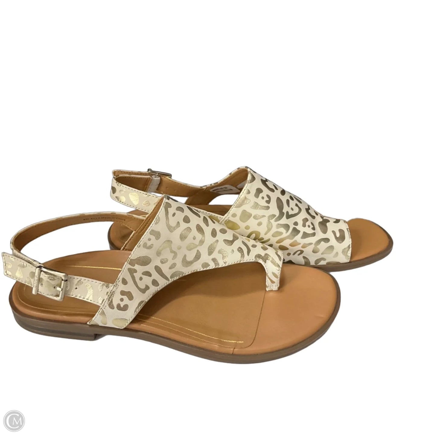 Sandals Flats By Vionic In Animal Print, Size: 8