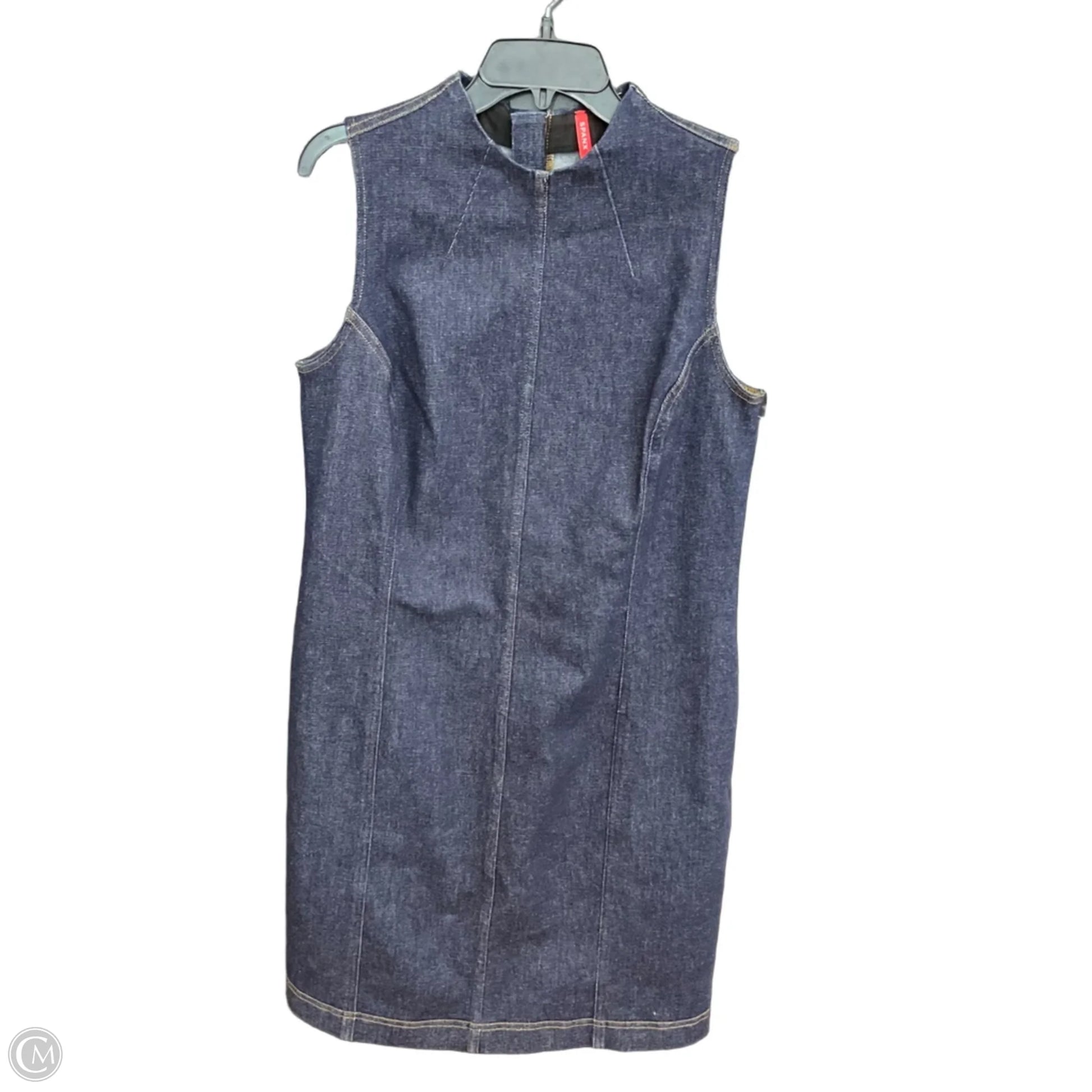spanx denim dress SPANX Sleeveless Denim Mini Dress