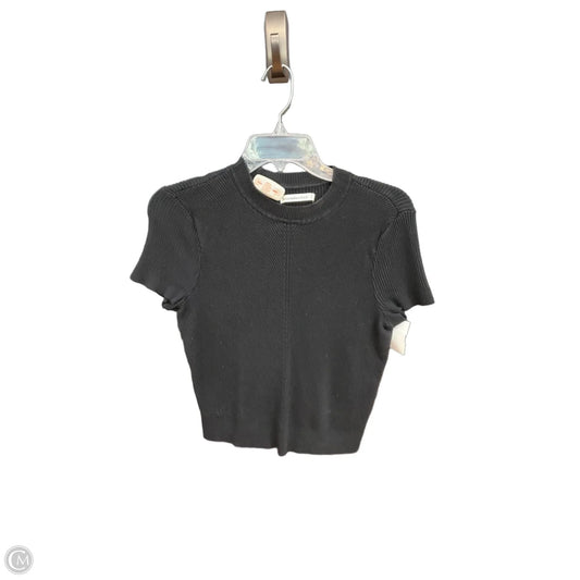 Sweater Short Sleeve By Abercrombie And Fitch In Black, Size: M