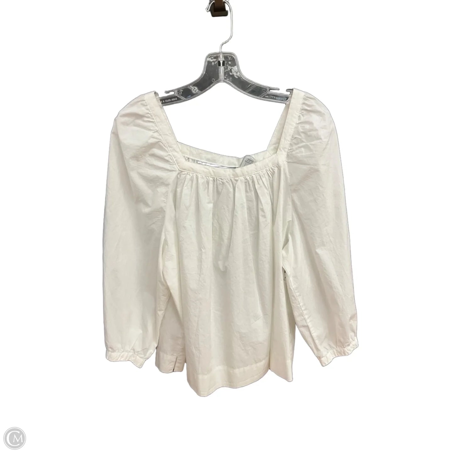 Top Long Sleeve By J. Crew In White, Size: Xl