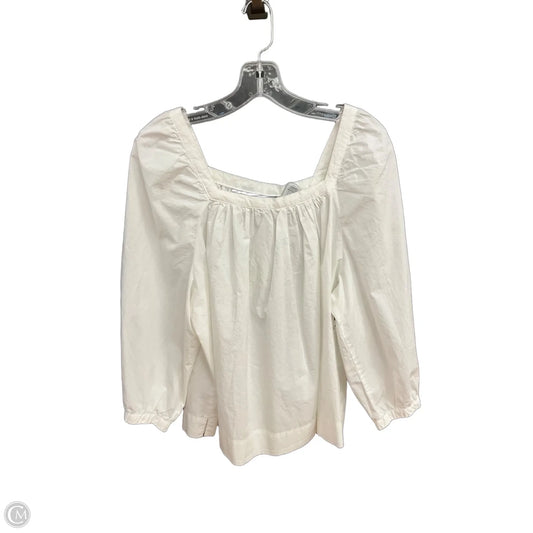 Top Long Sleeve By J. Crew In White, Size: Xl