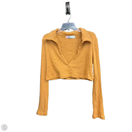 Top Long Sleeve By Free People In Orange, Size: M