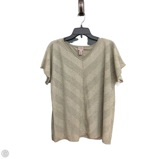 Top Short Sleeve By Chicos In Green, Size: L