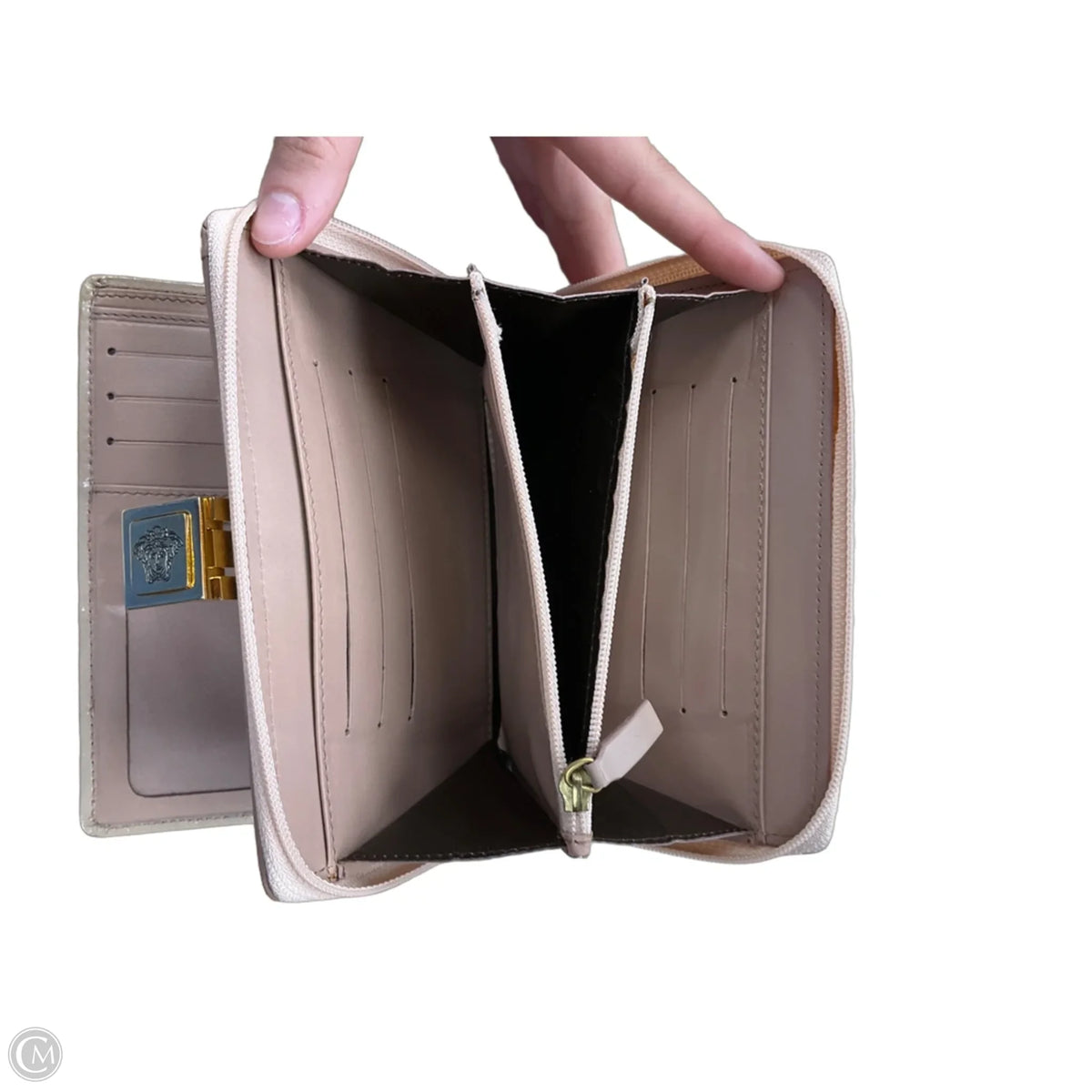 Wallet Luxury Designer By Versace, Size: Medium