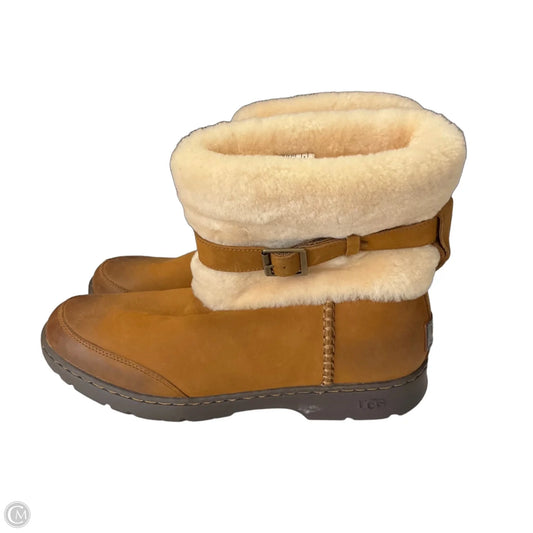 Boots Designer By Ugg In Brown, Size: 11