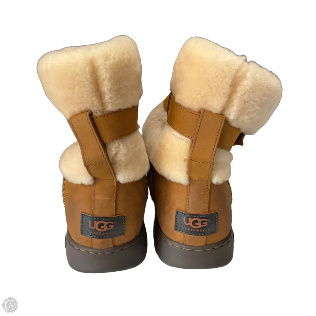 Boots Designer By Ugg In Brown, Size: 11