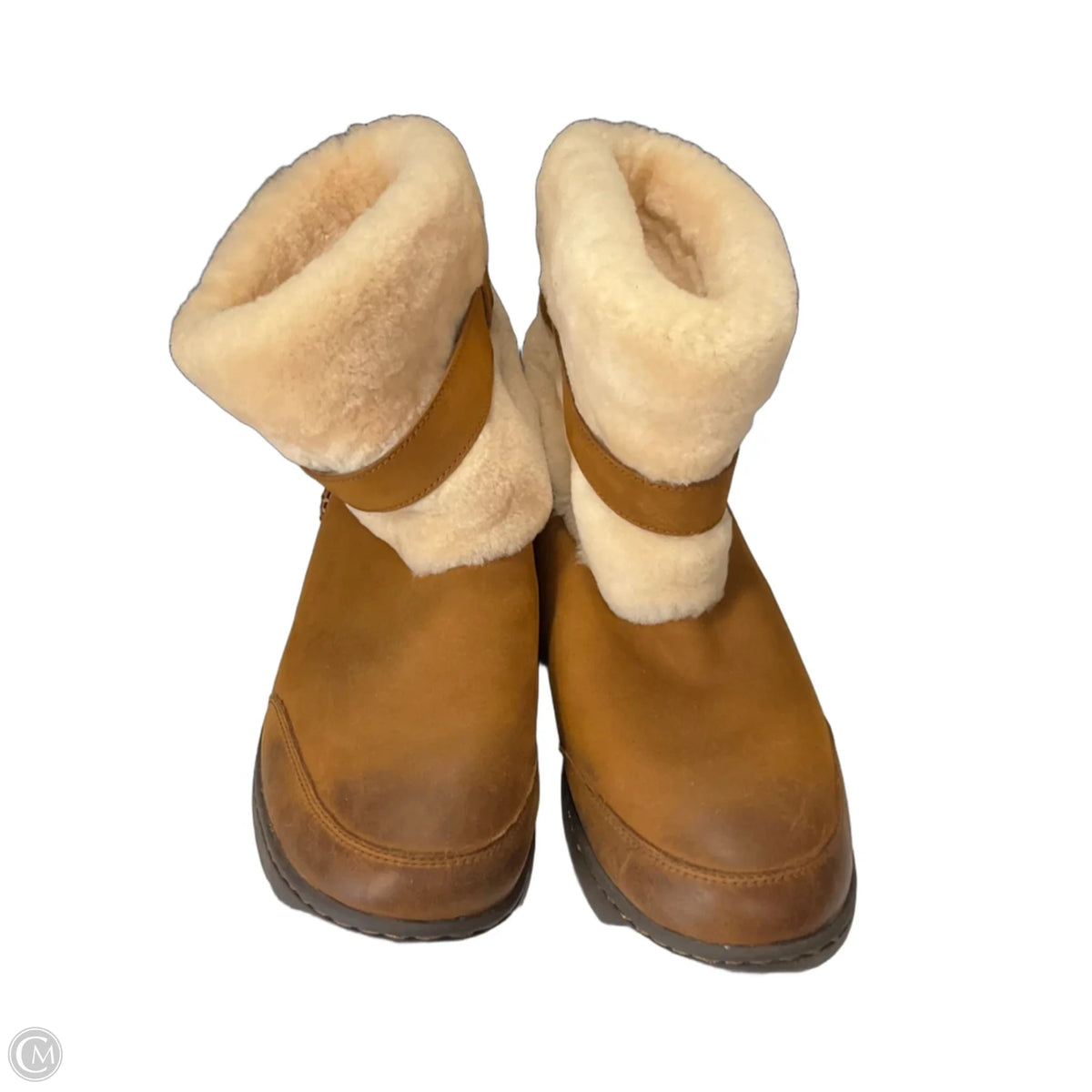 Boots Designer By Ugg In Brown, Size: 11