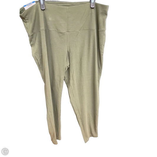 Athletic Leggings By Terra & Sky In Green, Size: 2x
