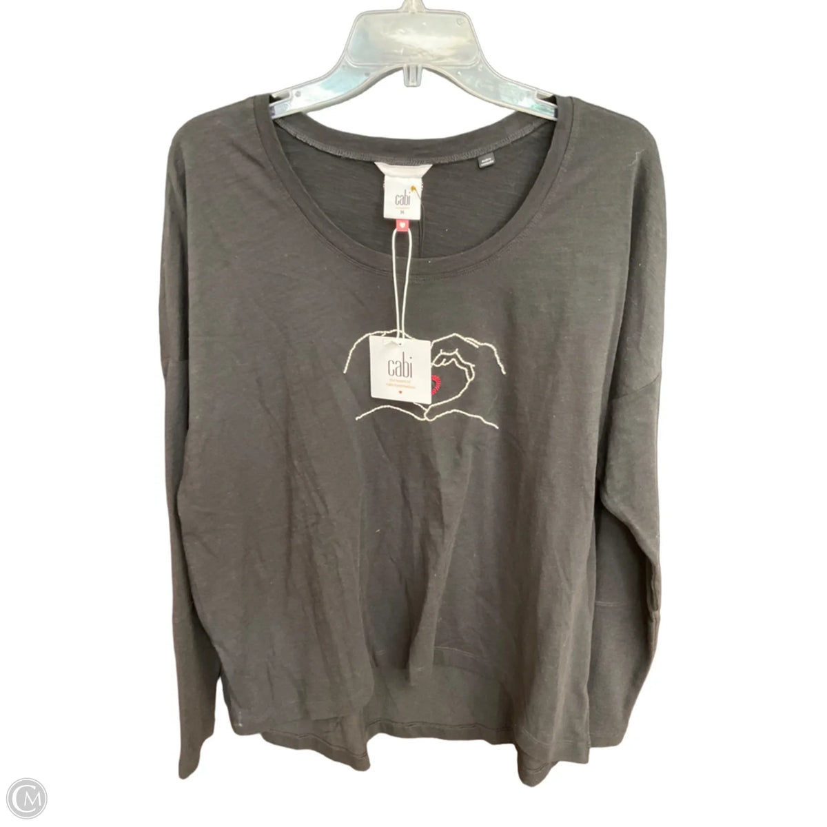 Top Long Sleeve By Cabi In Black, Size: M