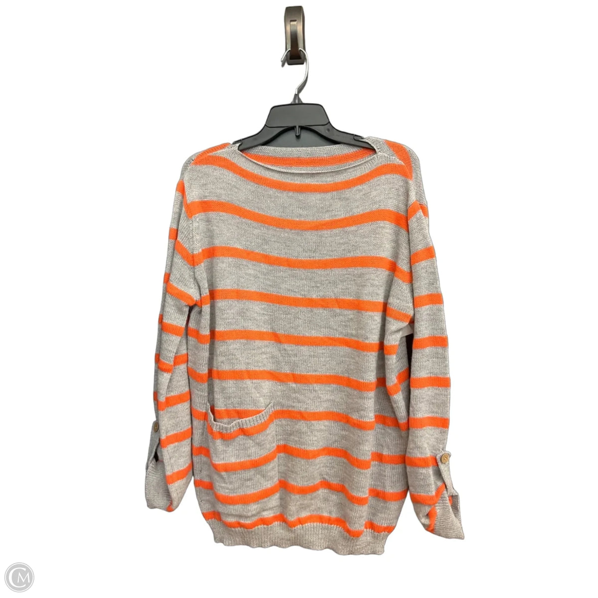 Sweater By Clothes Mentor In Striped Pattern, Size: Xxl