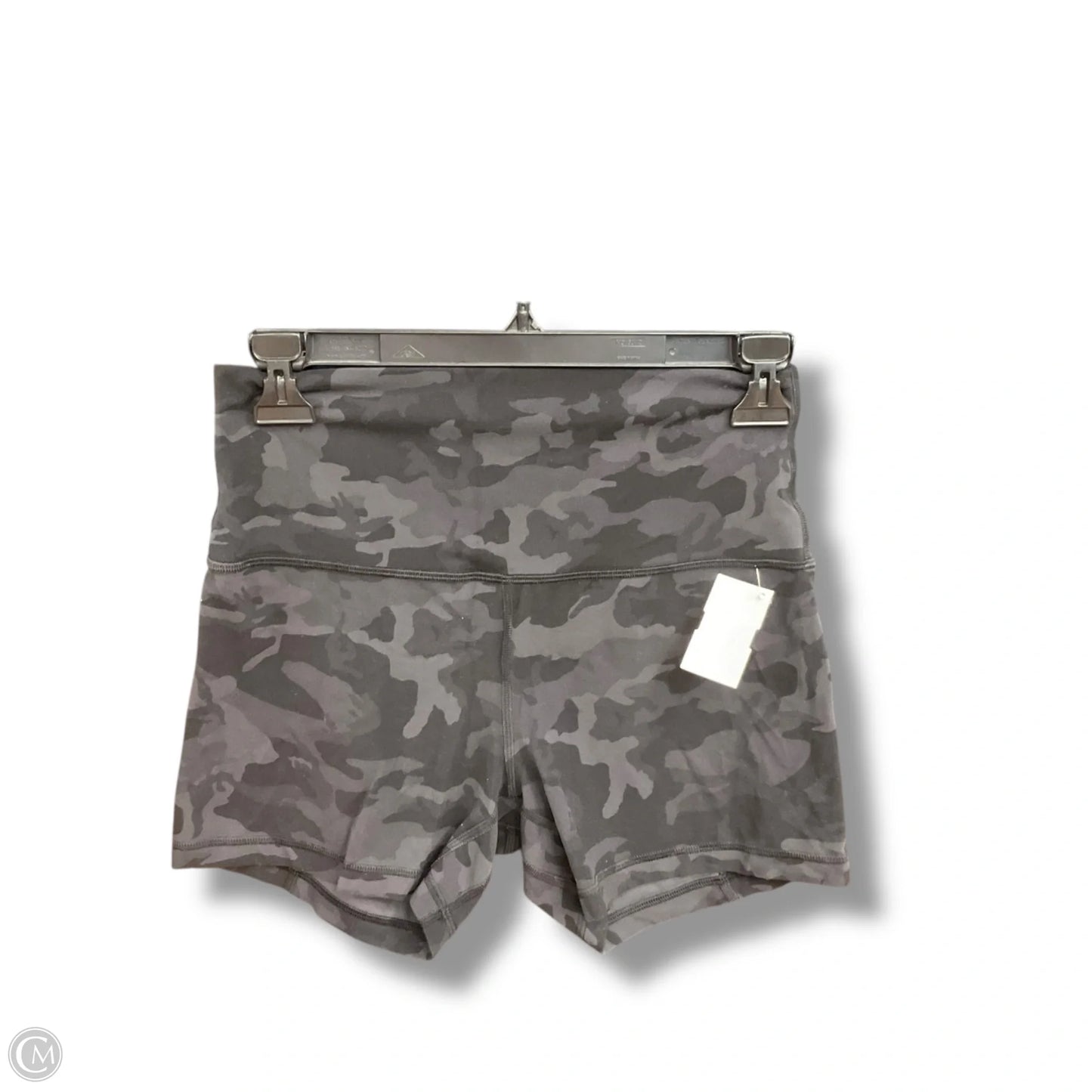 Athletic Shorts By Lululemon In Black & Grey, Size: 8