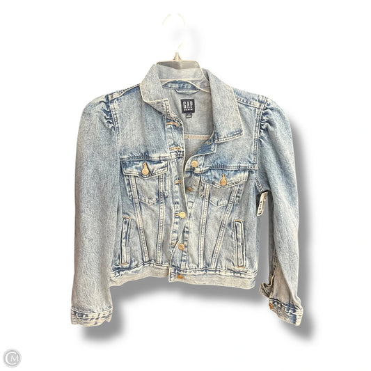 Jacket Denim By Gap In Blue, Size: M