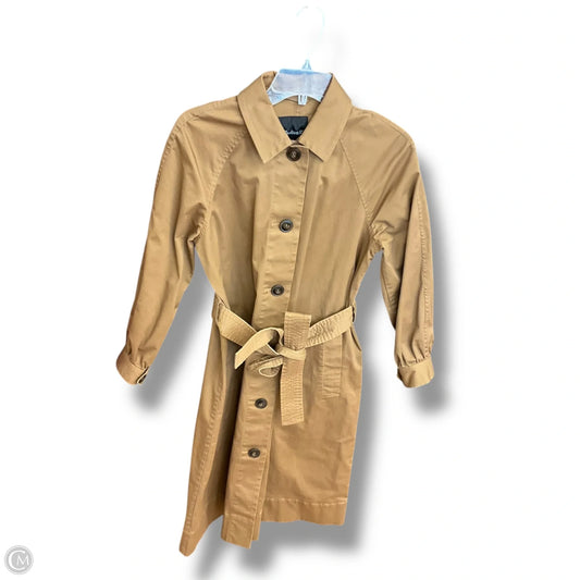 Coat Trench Coat By Madewell In Bronze, Size: XS