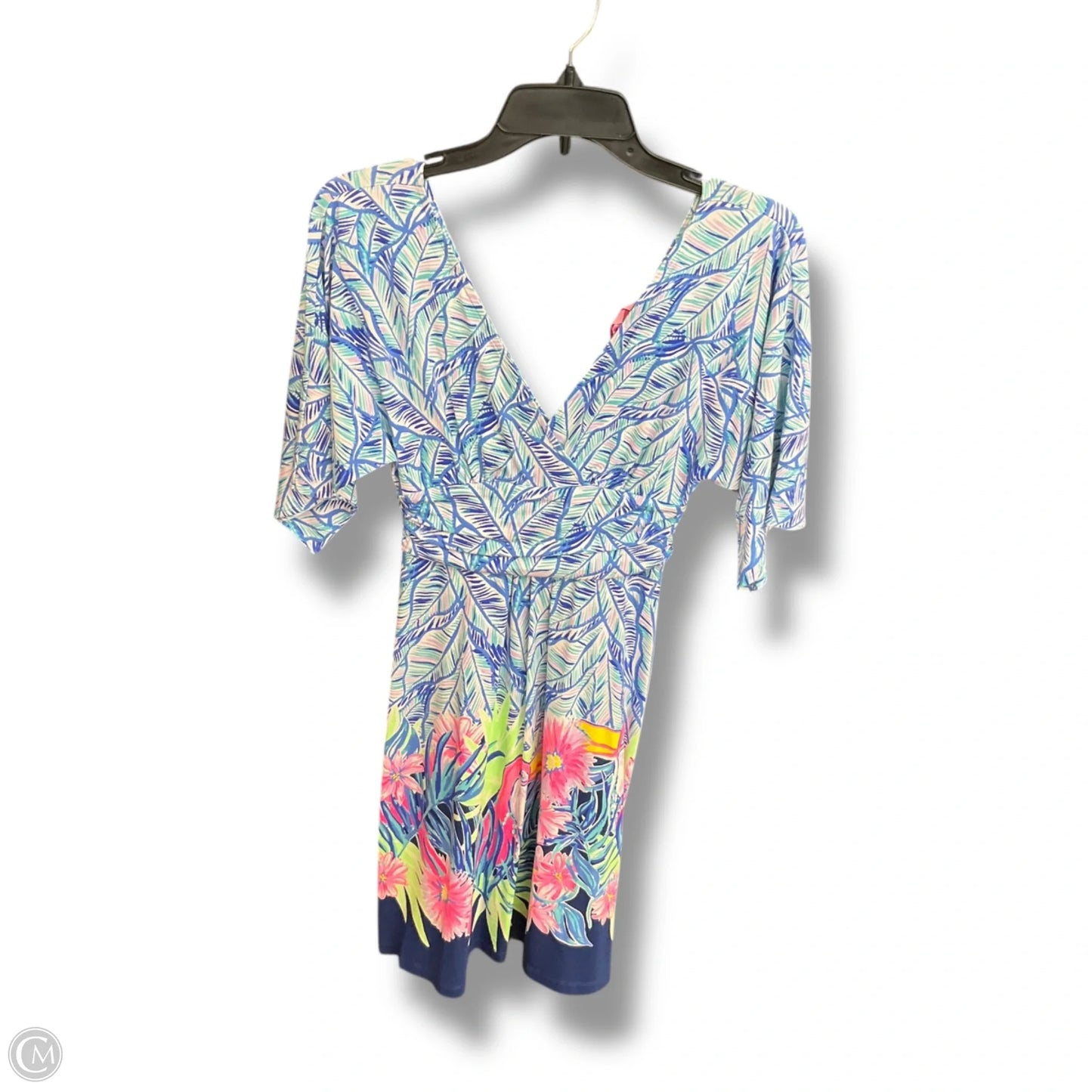 Dress Designer By Lilly Pulitzer In Blue & Green, Size: Xxs