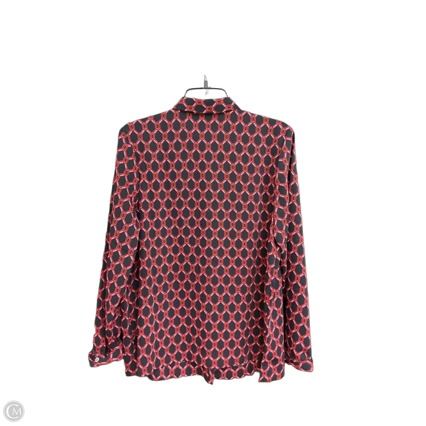 Blouse Long Sleeve By J. Jill In Blue & Pink, Size: M