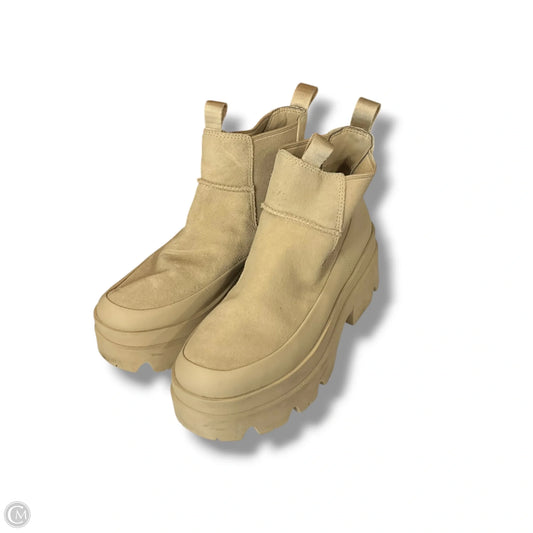 Boots Designer By Ugg In Beige, Size: 9
