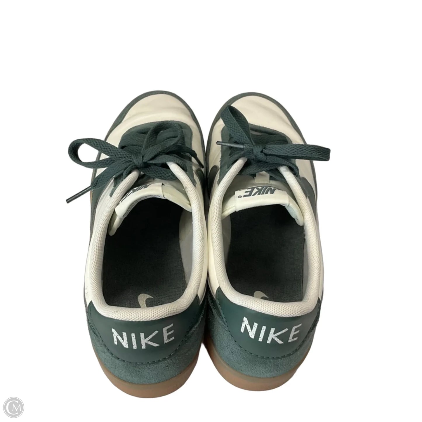 Shoes Sneakers By Nike In Green & White, Size: 11