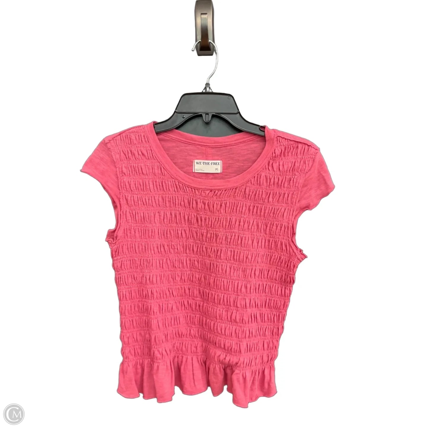 Top Short Sleeve By We The Free In Pink, Size: M