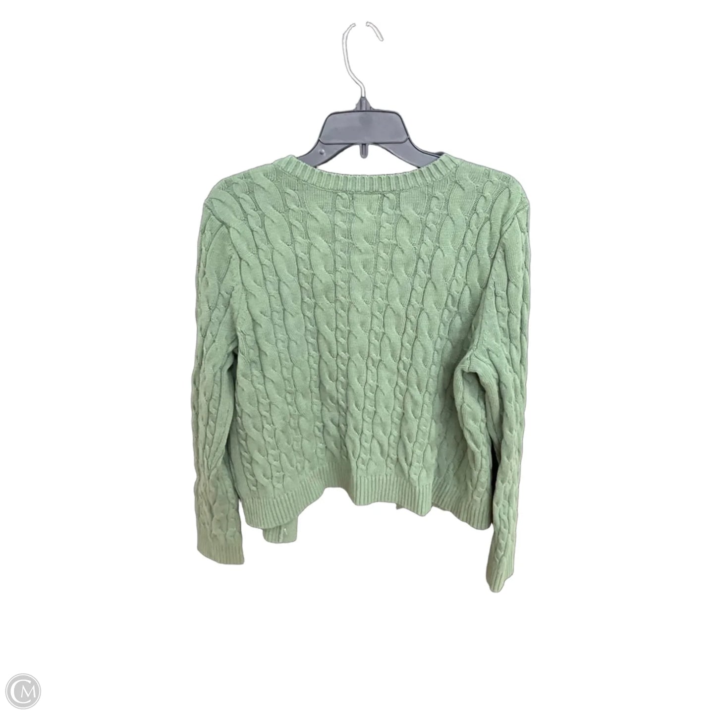 Cardigan By Lands End In Green, Size: L
