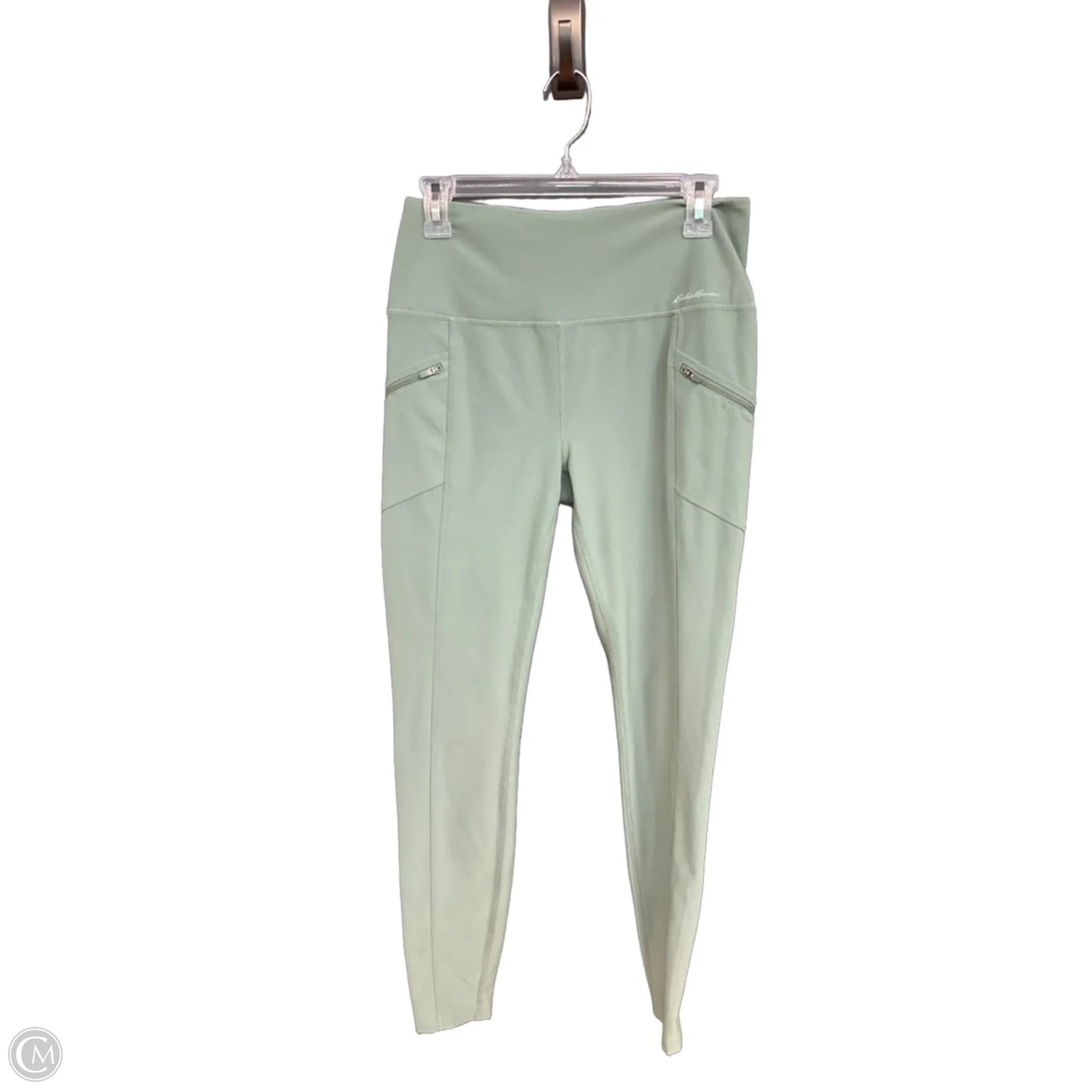 Athletic Leggings By Eddie Bauer In Green, Size: M