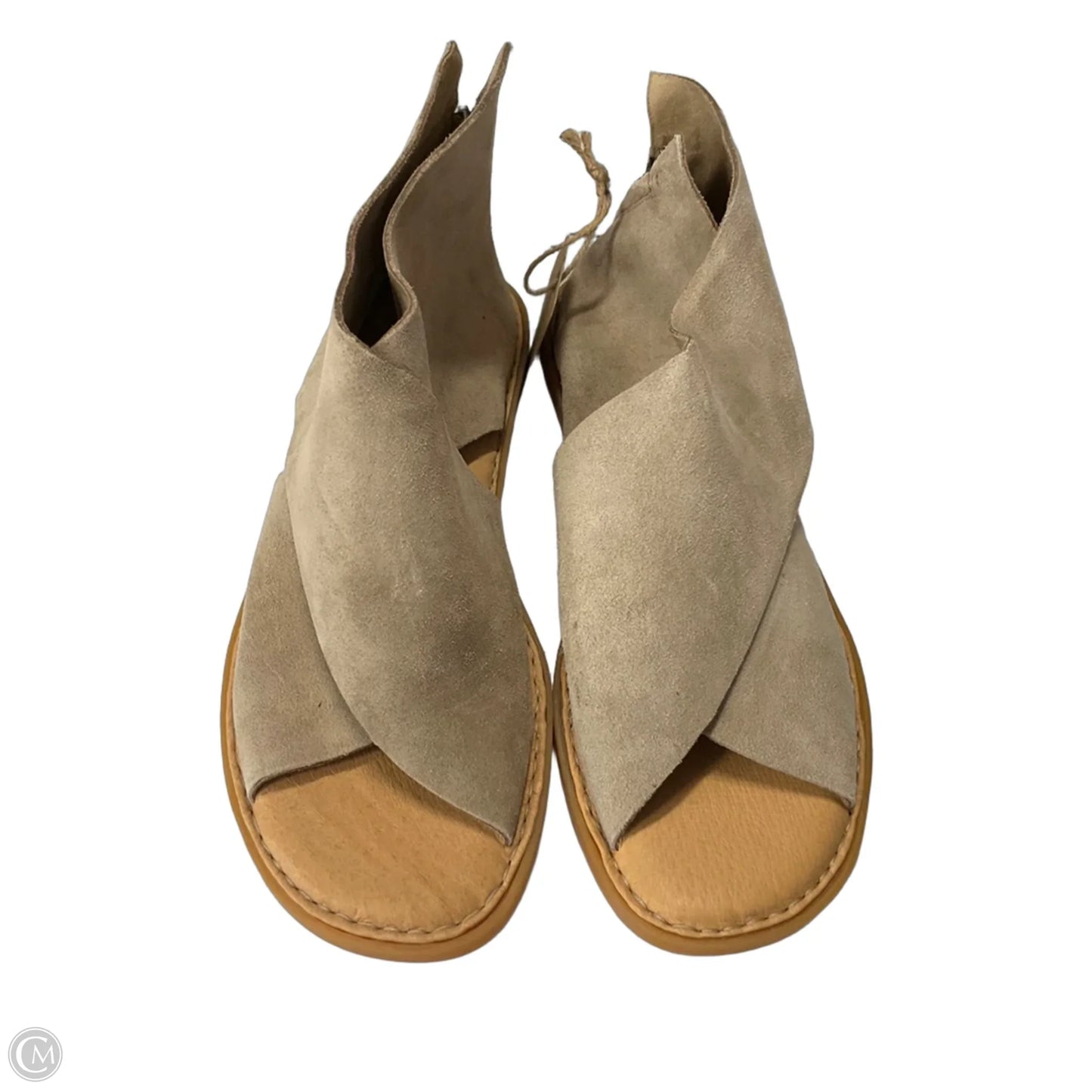Sandals Flats By Born In Tan, Size: 11