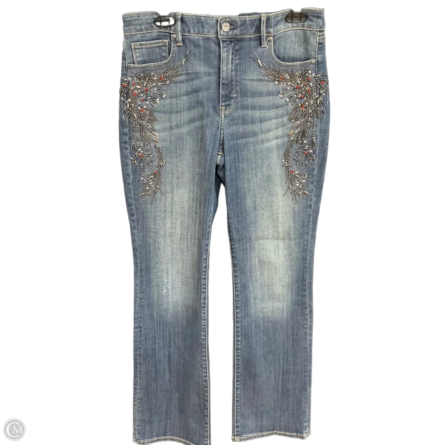 Jeans Straight By White House Black Market In Blue Denim, Size: 10