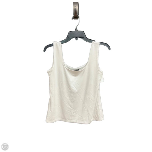 Top Sleeveless By Ann Taylor In White, Size: M