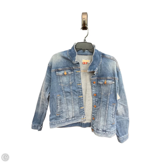 Jacket Denim By Pilcro In Blue, Size: M