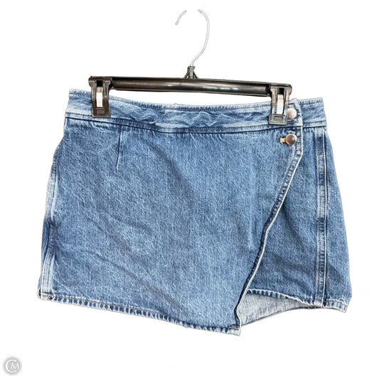 Skort By Madewell In Blue Denim, Size: 4