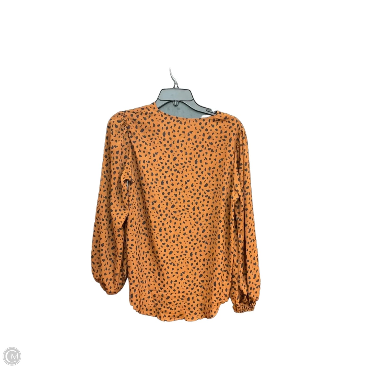 Top Long Sleeve By Cme In Animal Print, Size: M
