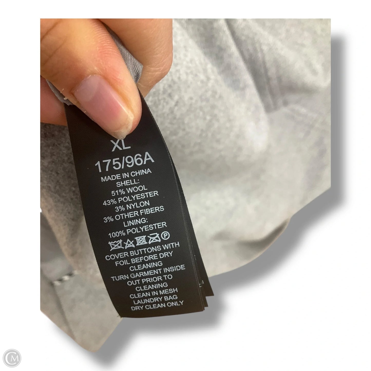 Coat Designer By Kate Spade In Grey, Size: Xl