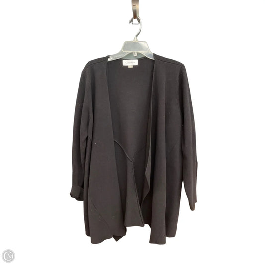 Cardigan By Calvin Klein In Black, Size: 2x