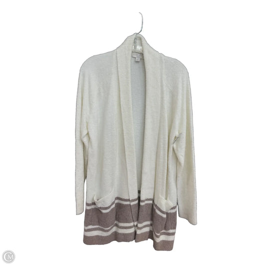 Cardigan By Barefoot Dreams In Brown & White, Size: L