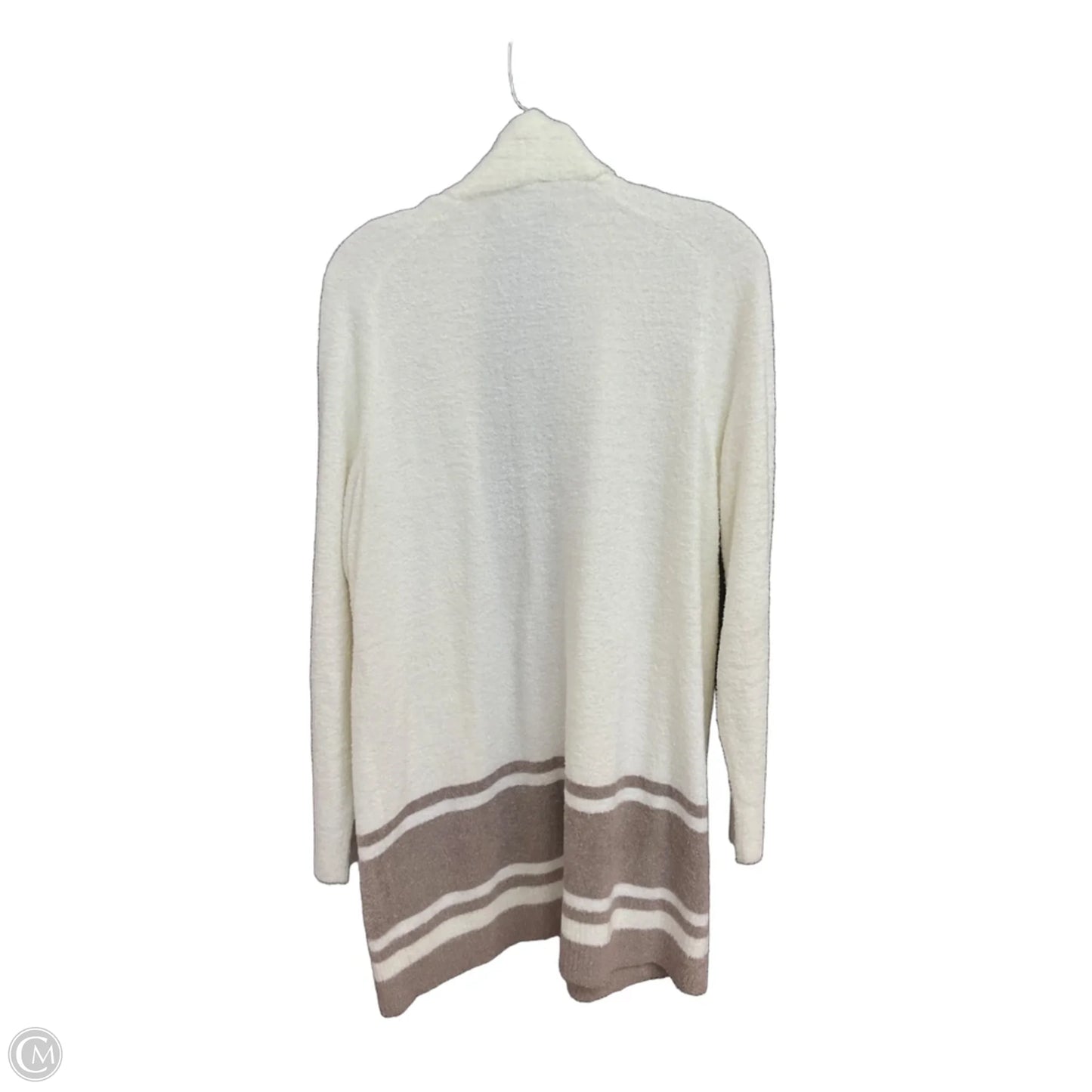 Cardigan By Barefoot Dreams In Brown & White, Size: L
