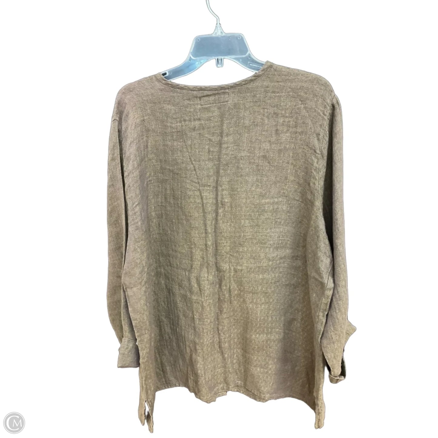 Cardigan By Flax In Brown, Size: L