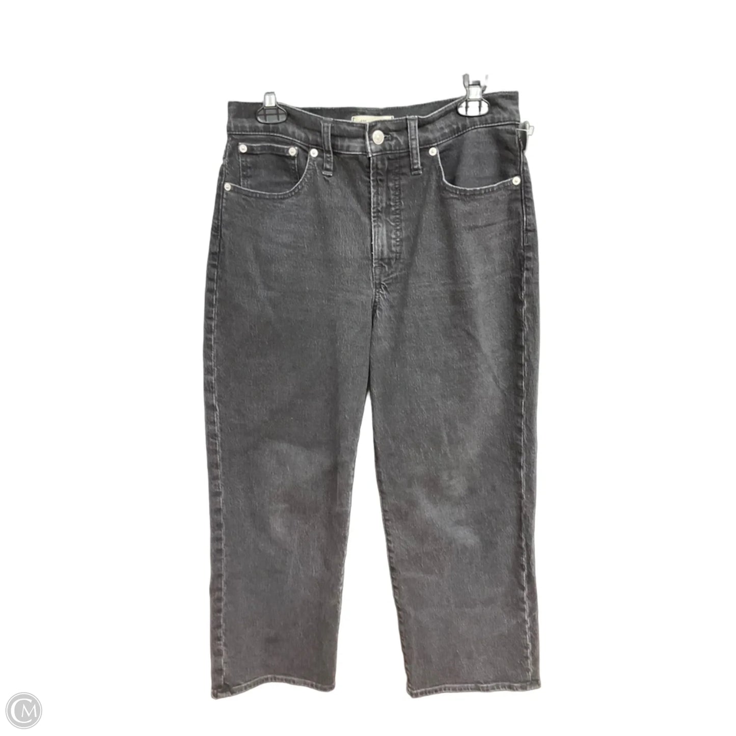 Jeans Wide Leg By Madewell In Black Denim, Size: 8