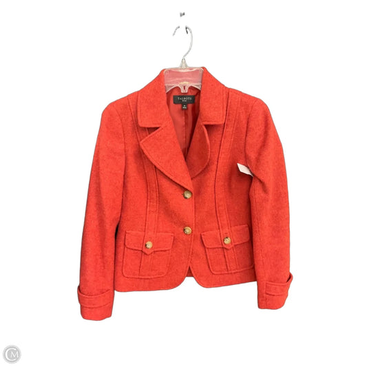 Coat Wool By Talbots In Red, Size: S
