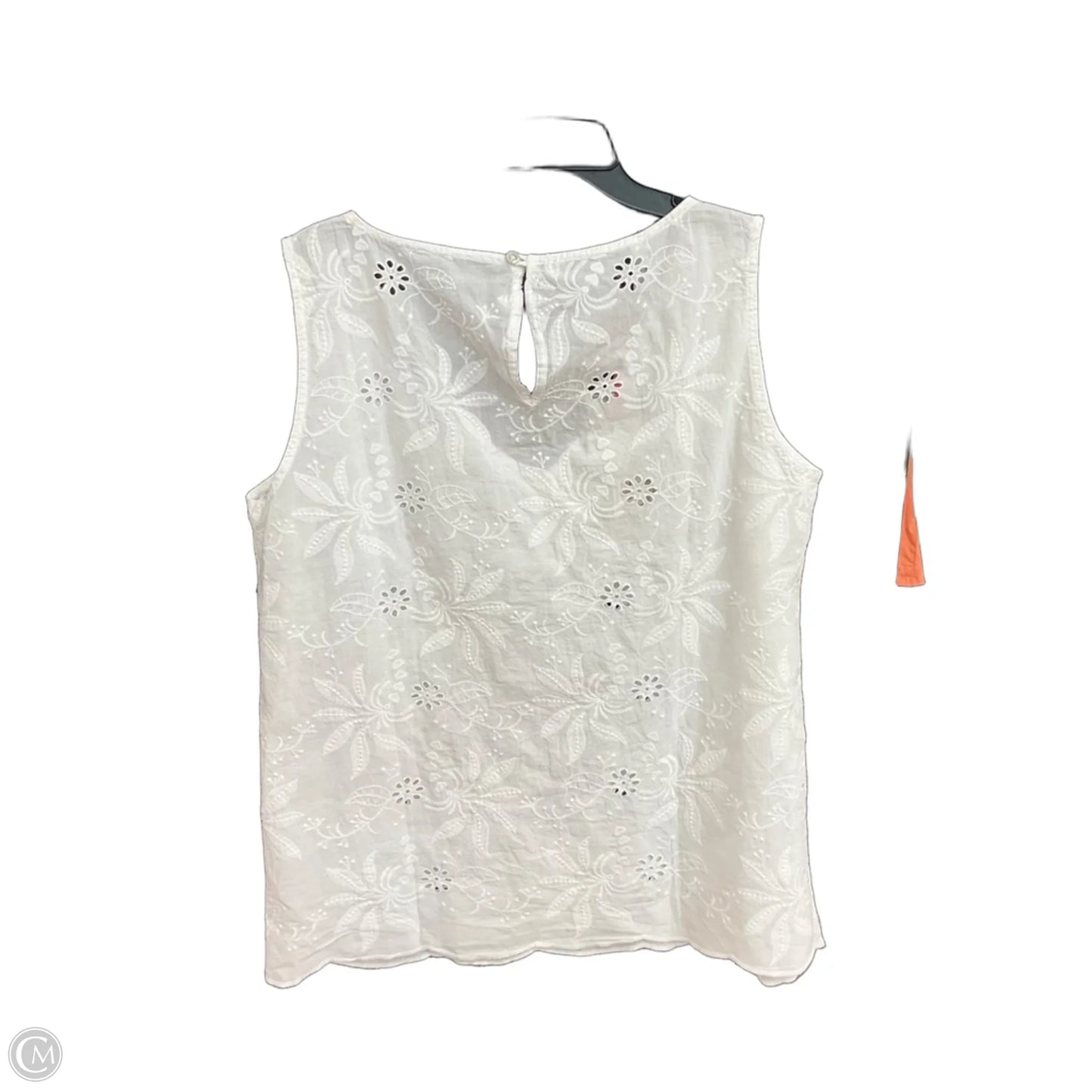 Top Sleeveless By Cme In White, Size: Xl