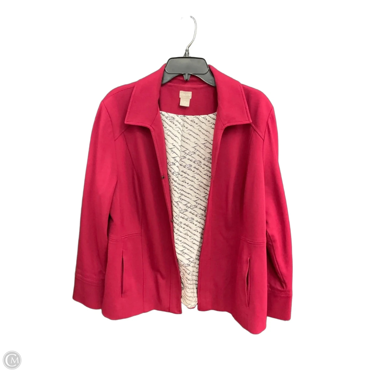 Blazer By Chicos In Red, Size: Xl