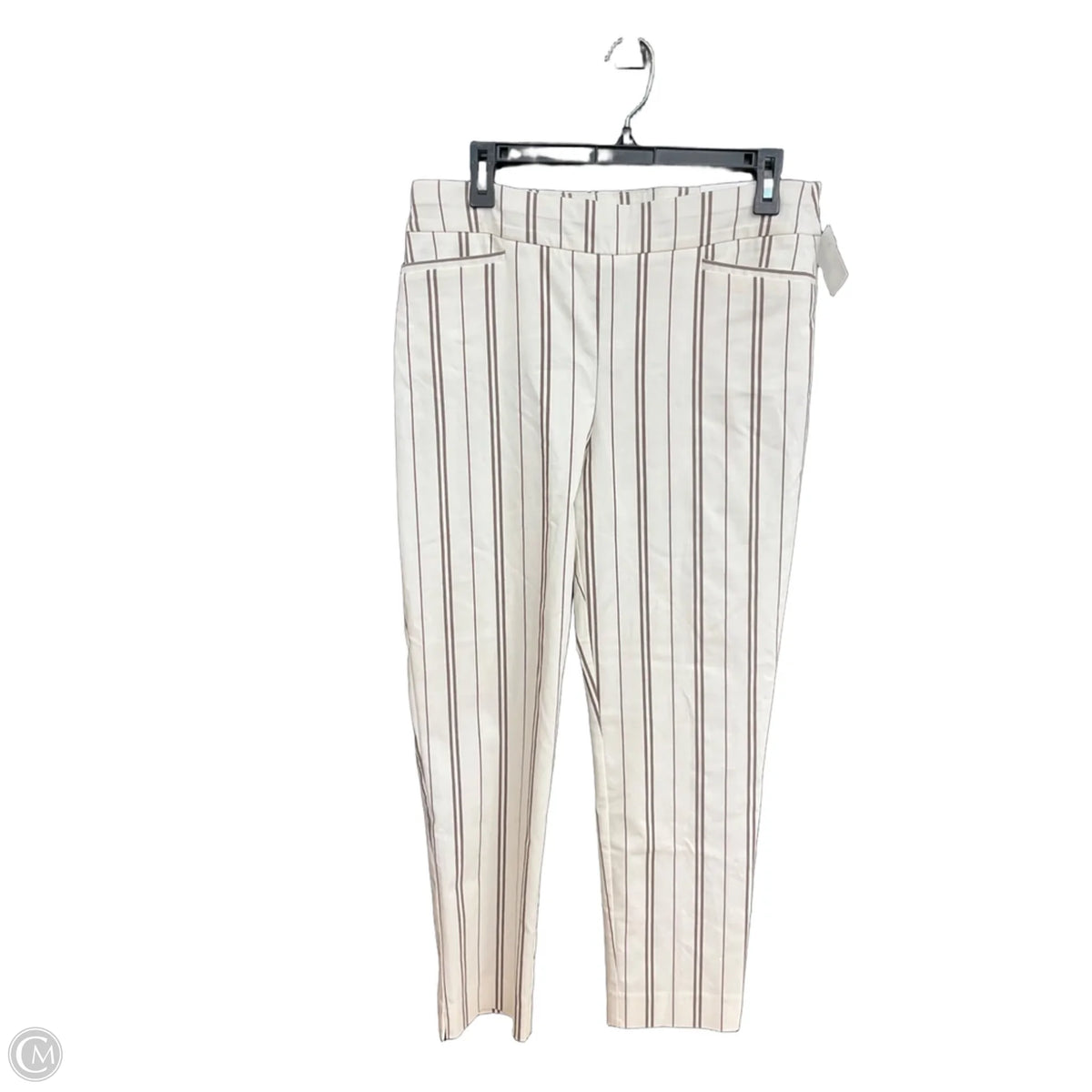 Pants Dress By Chicos In Striped Pattern, Size: 8