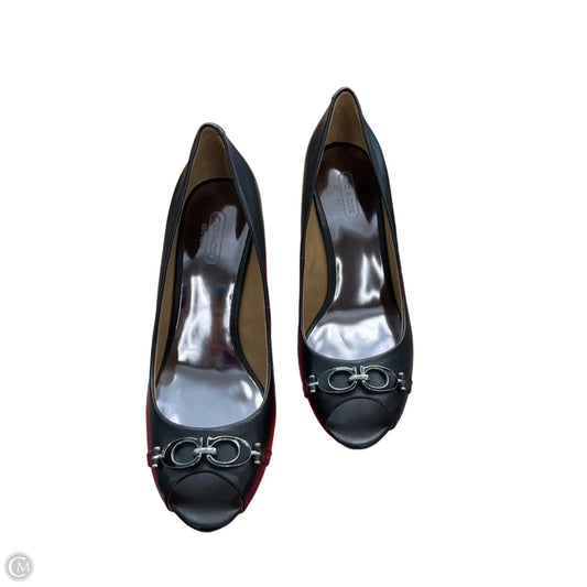 Shoes Designer By Coach In Black, Size: 8